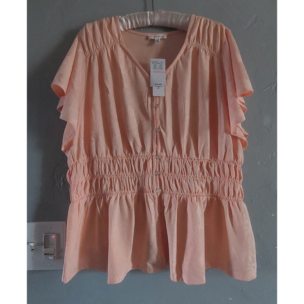 RIO & RIAN Tops Blouse Women's 2X, New With Tag, Elastic Waist